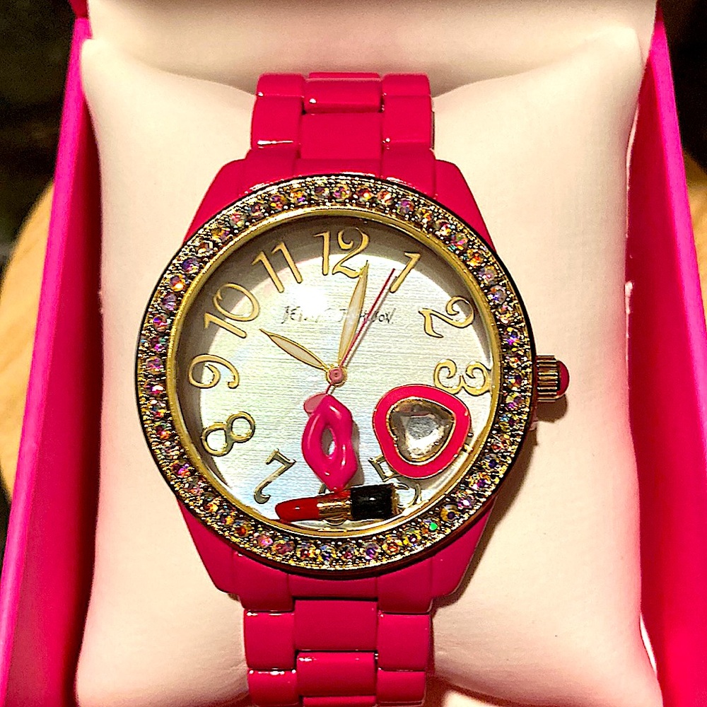 NWT Betsy Johnson Pink Watch